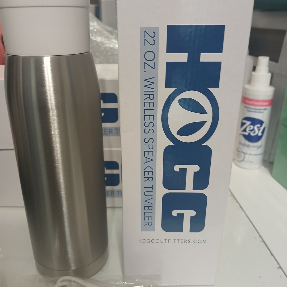 THREE 22OZ. WIRELESS SPEAKER TUMVLERS STAINLESS STEEL